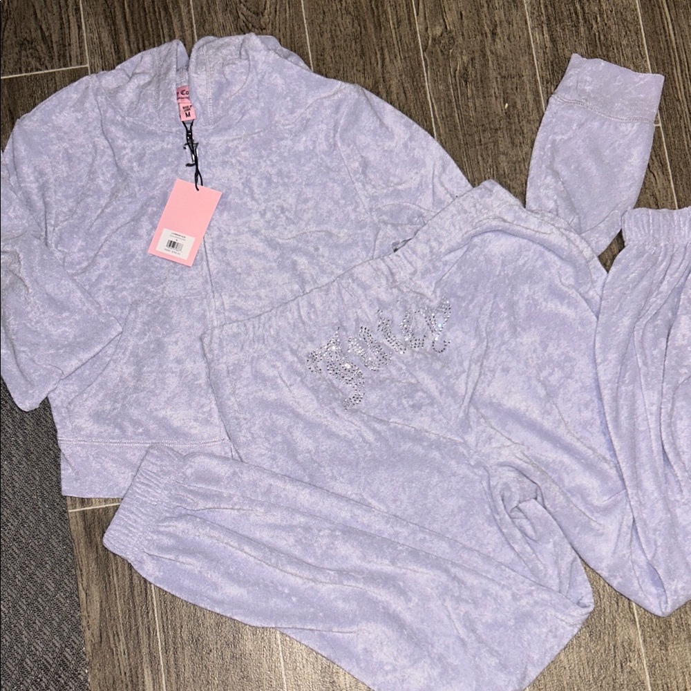 Juicy Couture terry tracksuit in lavender haze